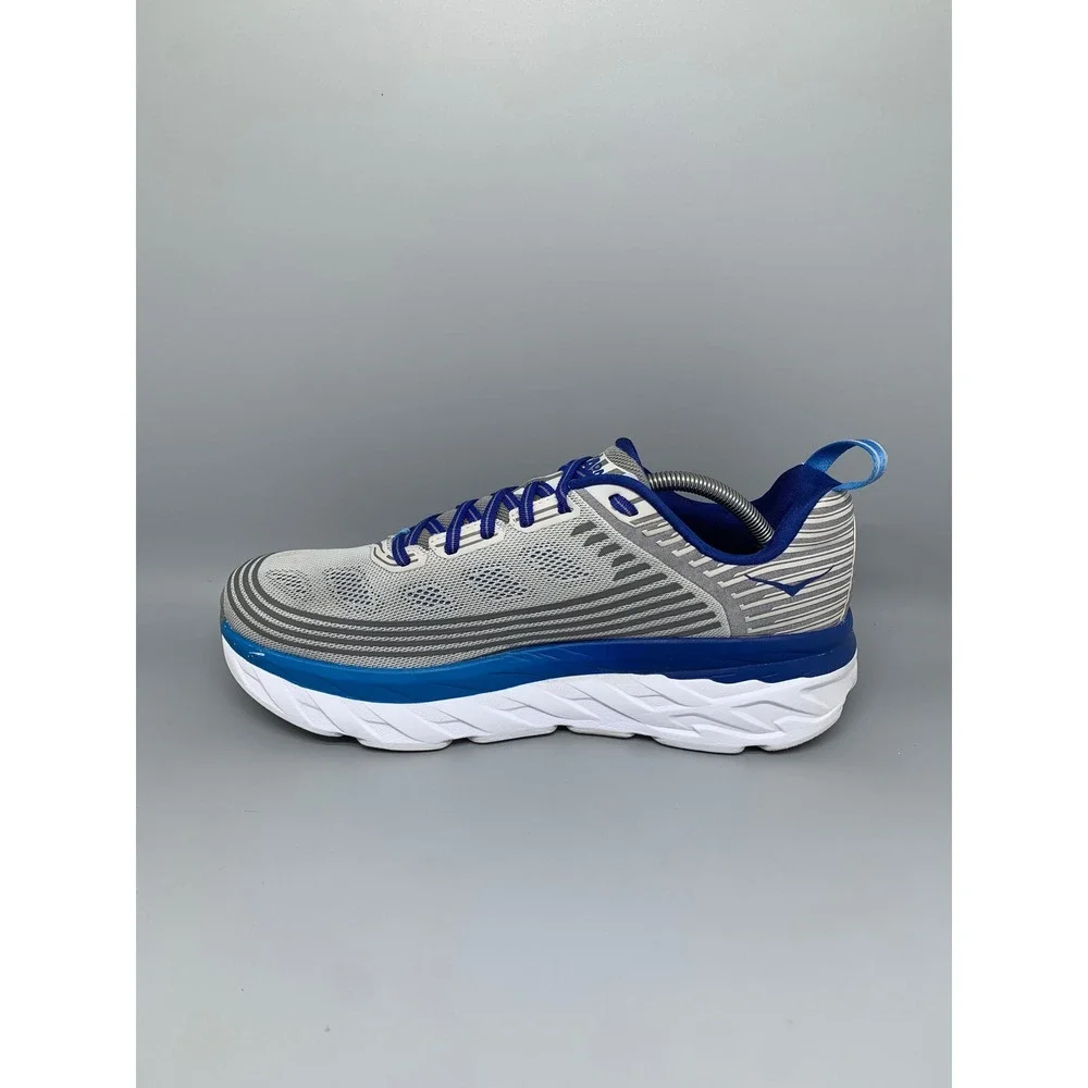Hoka One One Bondi 6 Gray Blue Running Shoes 1019269 VBFG Men's Sz 11.5